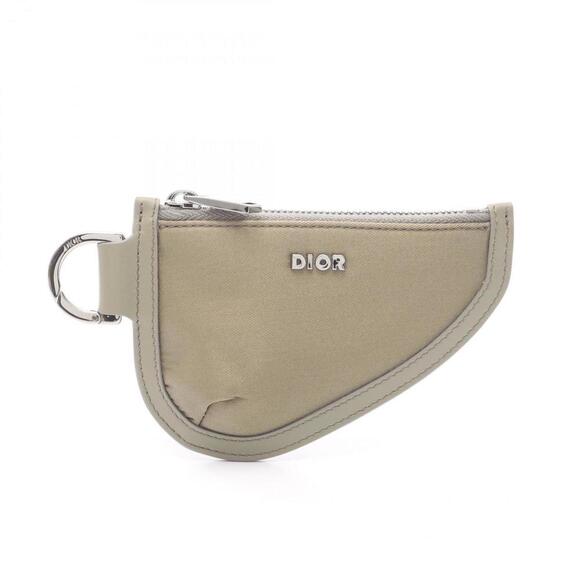 DIOR Khaki Leather Wallet - Picture 1 of 5